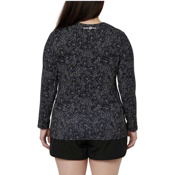 NWT Hang Ten Ladies' Sun Tee Black Size M - Picture 2 of 11